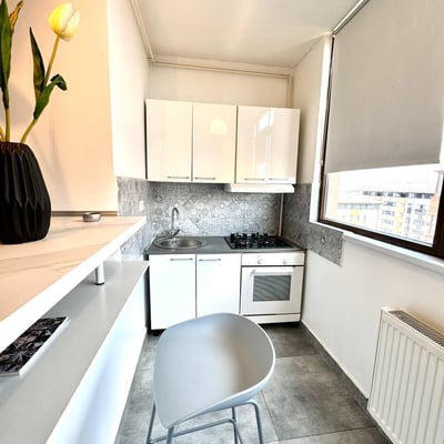 Location d’un appartement design d’une pièce dans le quartier Chiajna, secteur 6, Bucarest, Roumanie